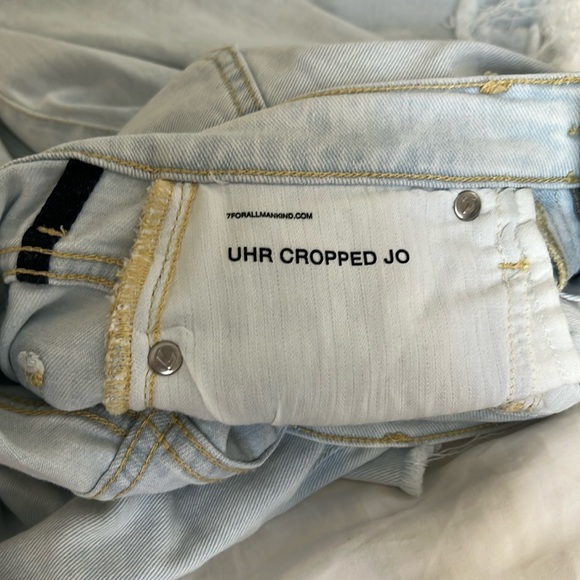 7 For All Mankind Ultra High Rise Cropped Jo Jean - Picture 9 of 11